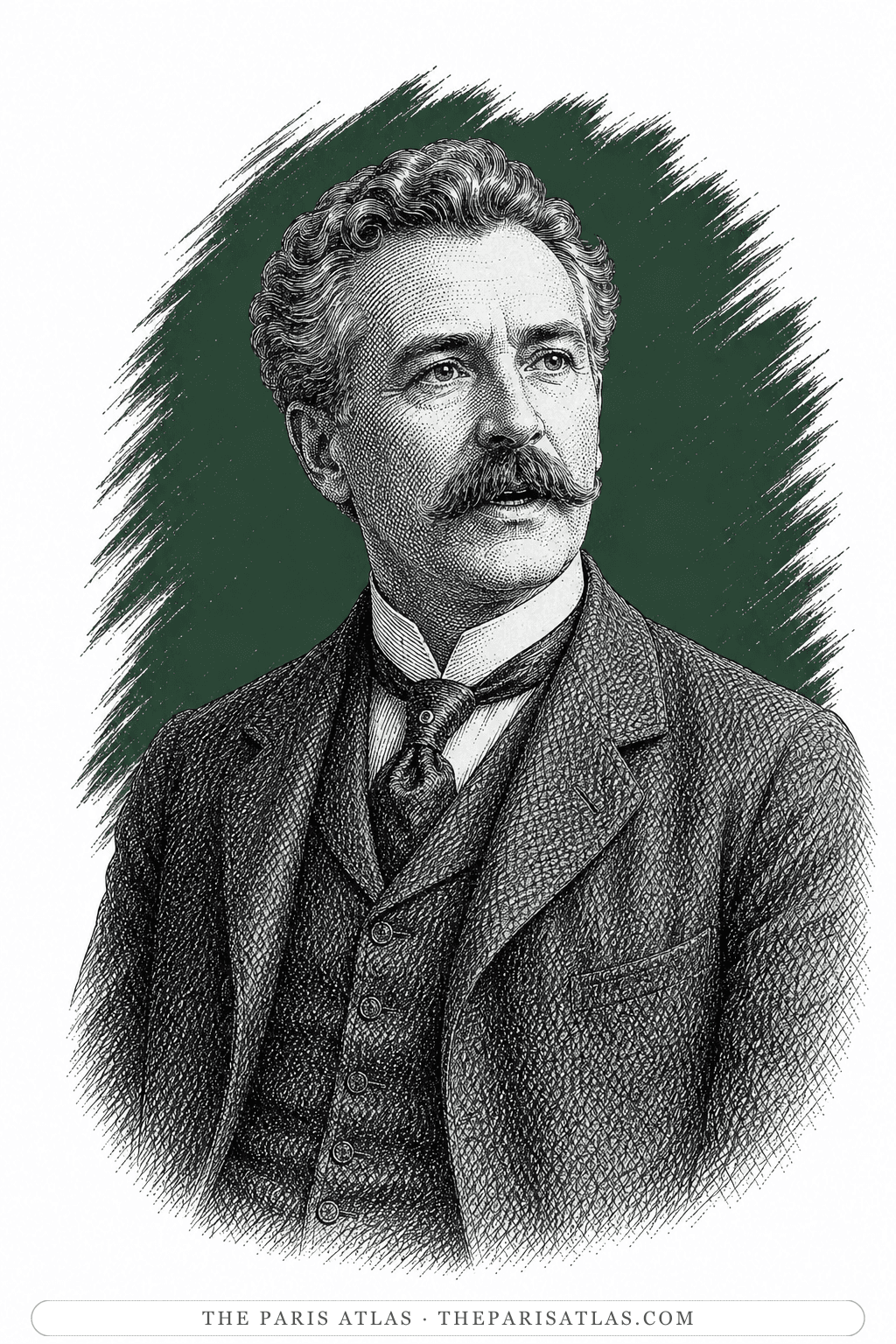 Illustrated portrait of Mr Casey