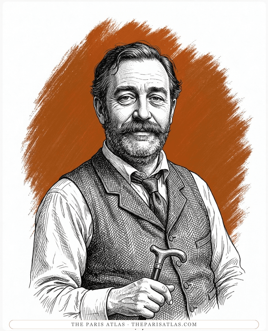 Illustrated portrait of Simon Dedalus