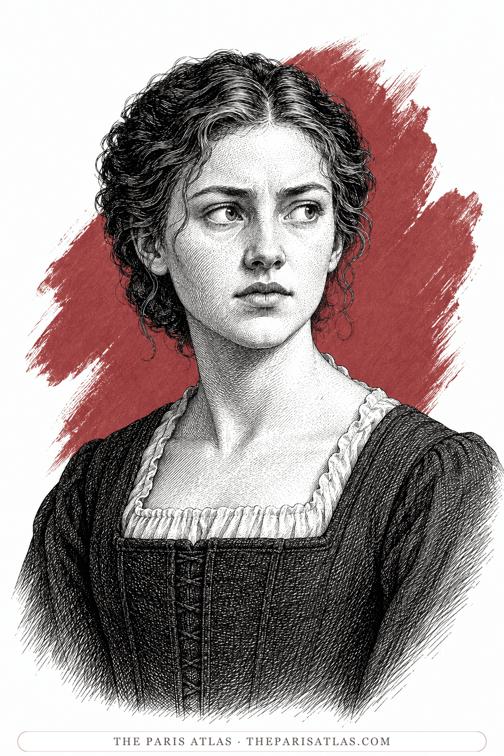 Illustrated portrait of Judith Shakespeare