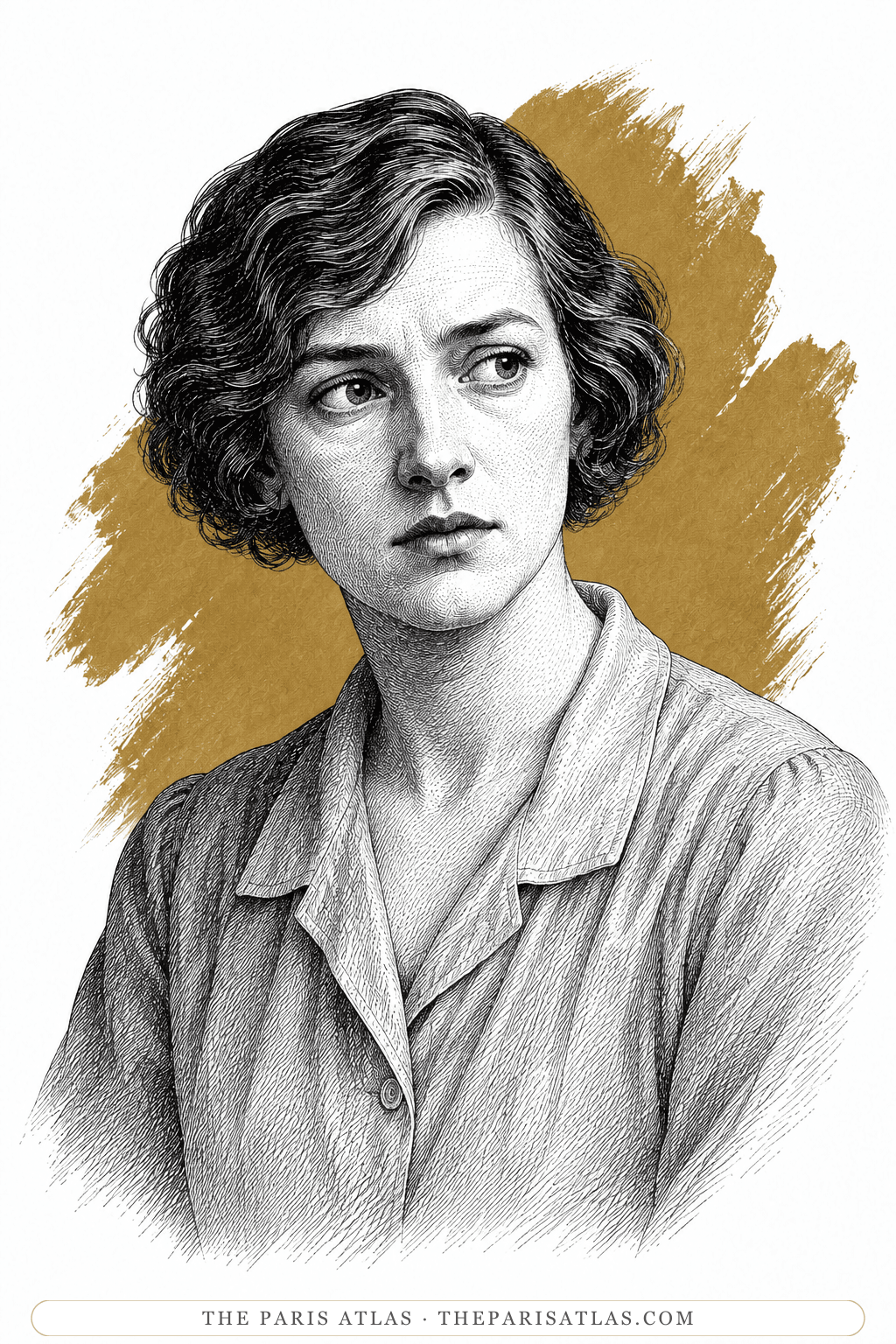 Illustrated portrait of Mary Carmichael