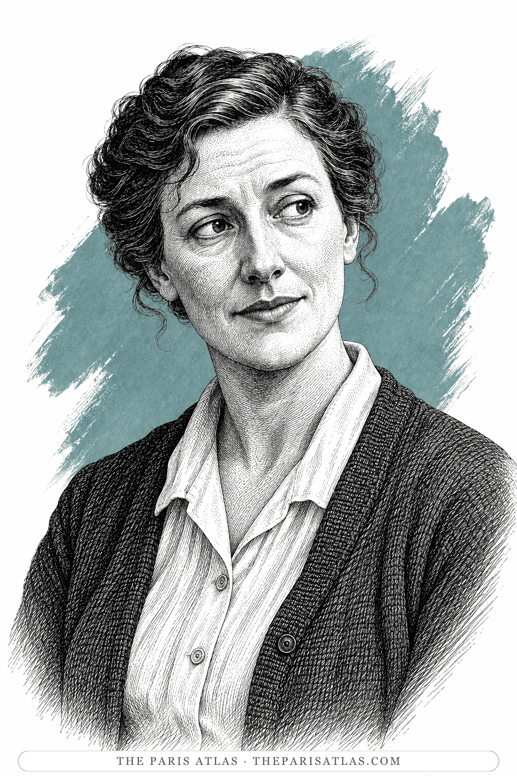 Illustrated portrait of Mary Seton