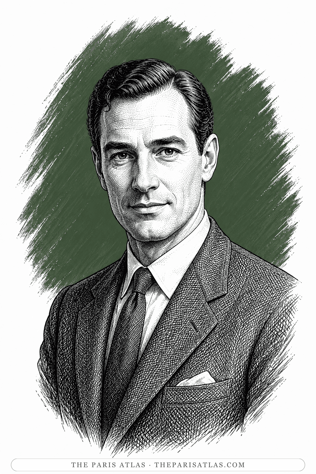 Illustrated portrait of Alan