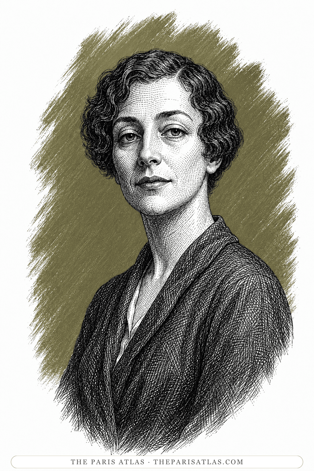 Illustrated portrait of Djuna