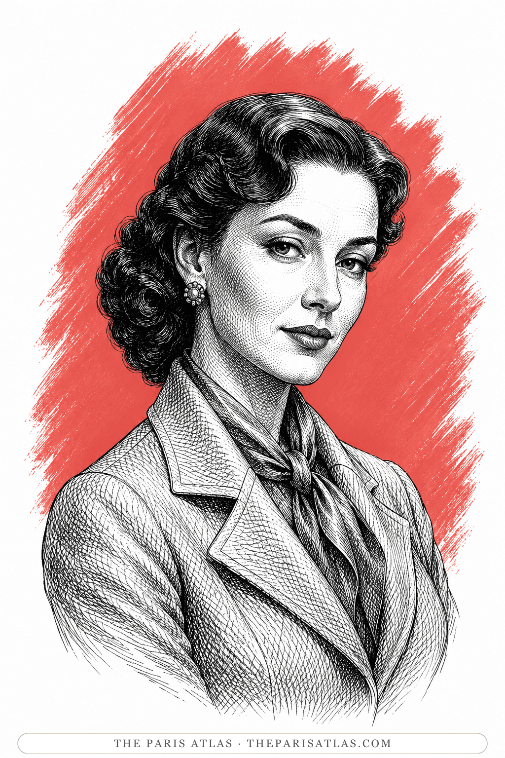 Illustrated portrait of Sabina
