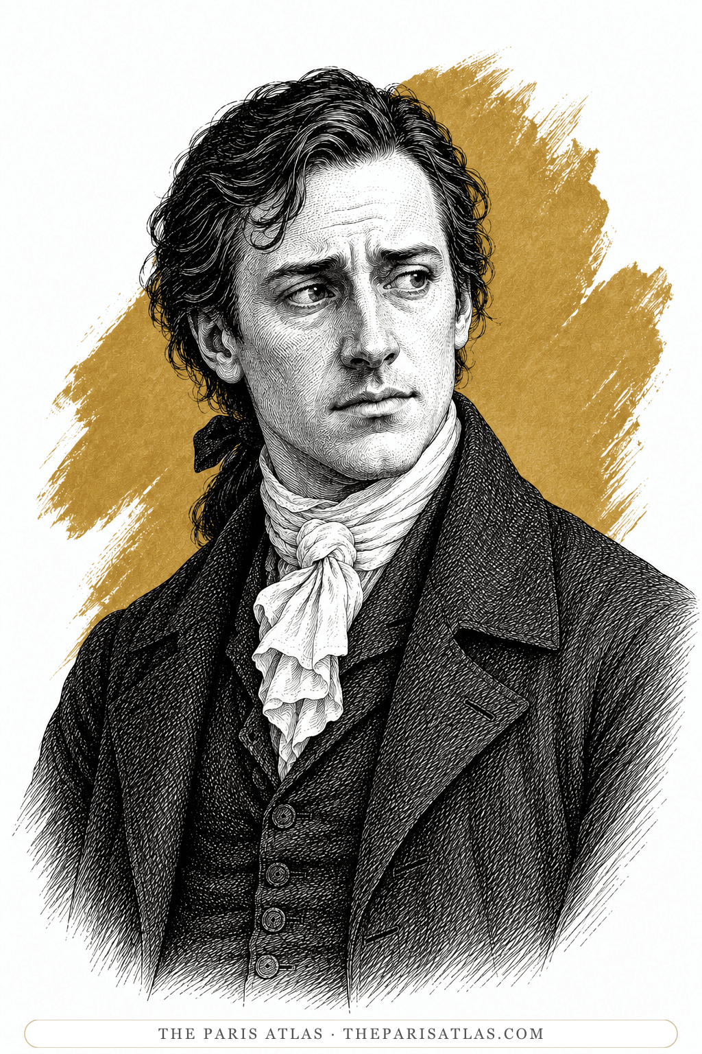 Illustrated portrait of Charles Darnay