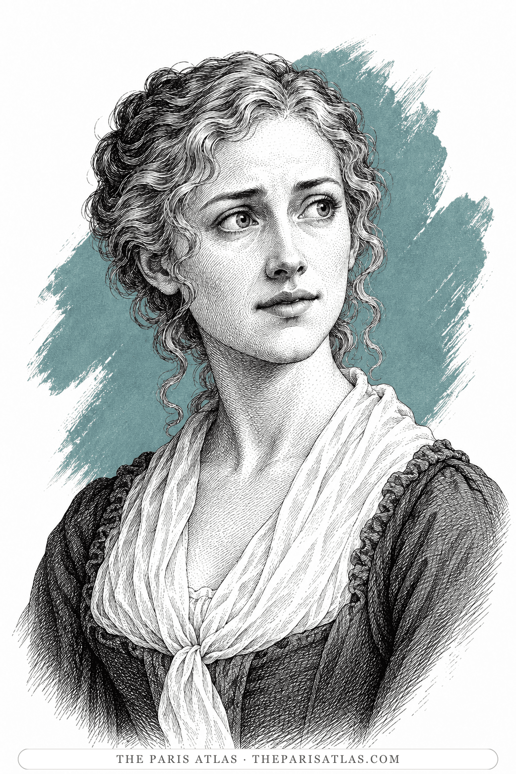 Illustrated portrait of Lucie Manette
