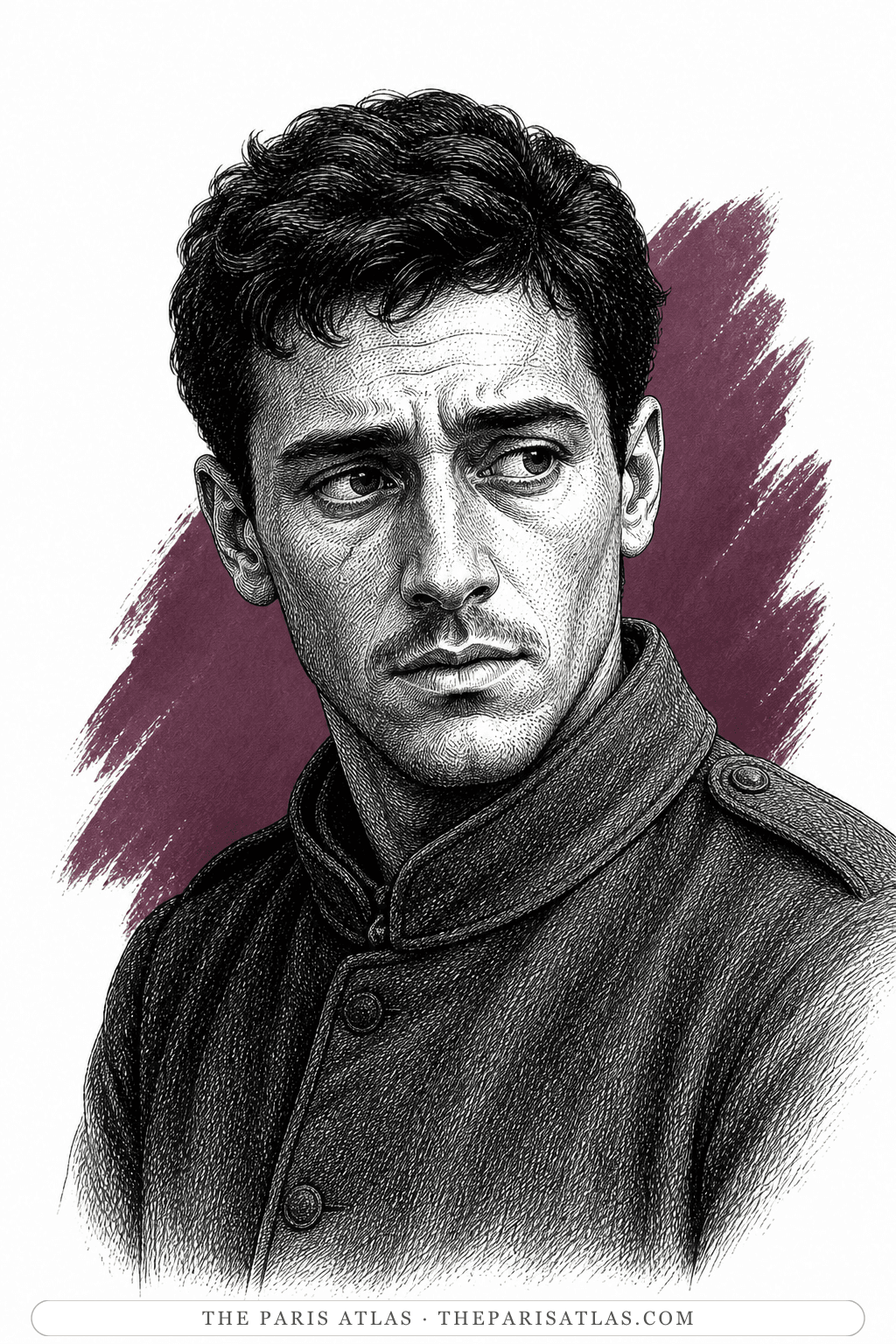 Illustrated portrait of Ange Bassignano
