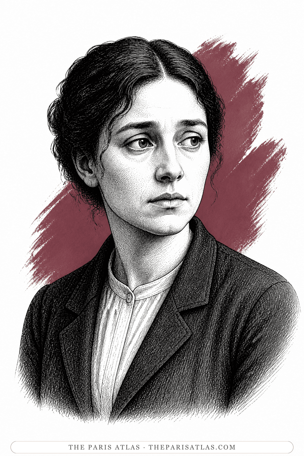 Illustrated portrait of Elodie Gordes