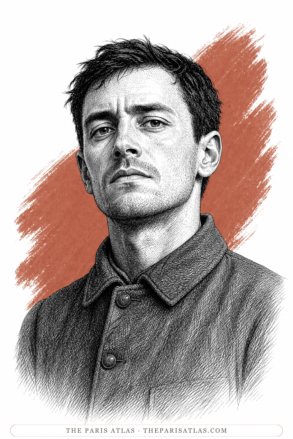 Illustrated portrait of Francis Gaignard