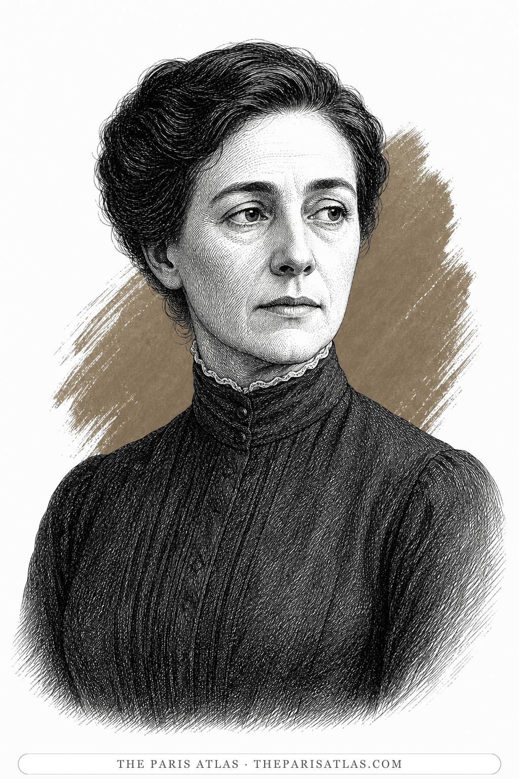 Illustrated portrait of Madame Desrochelles