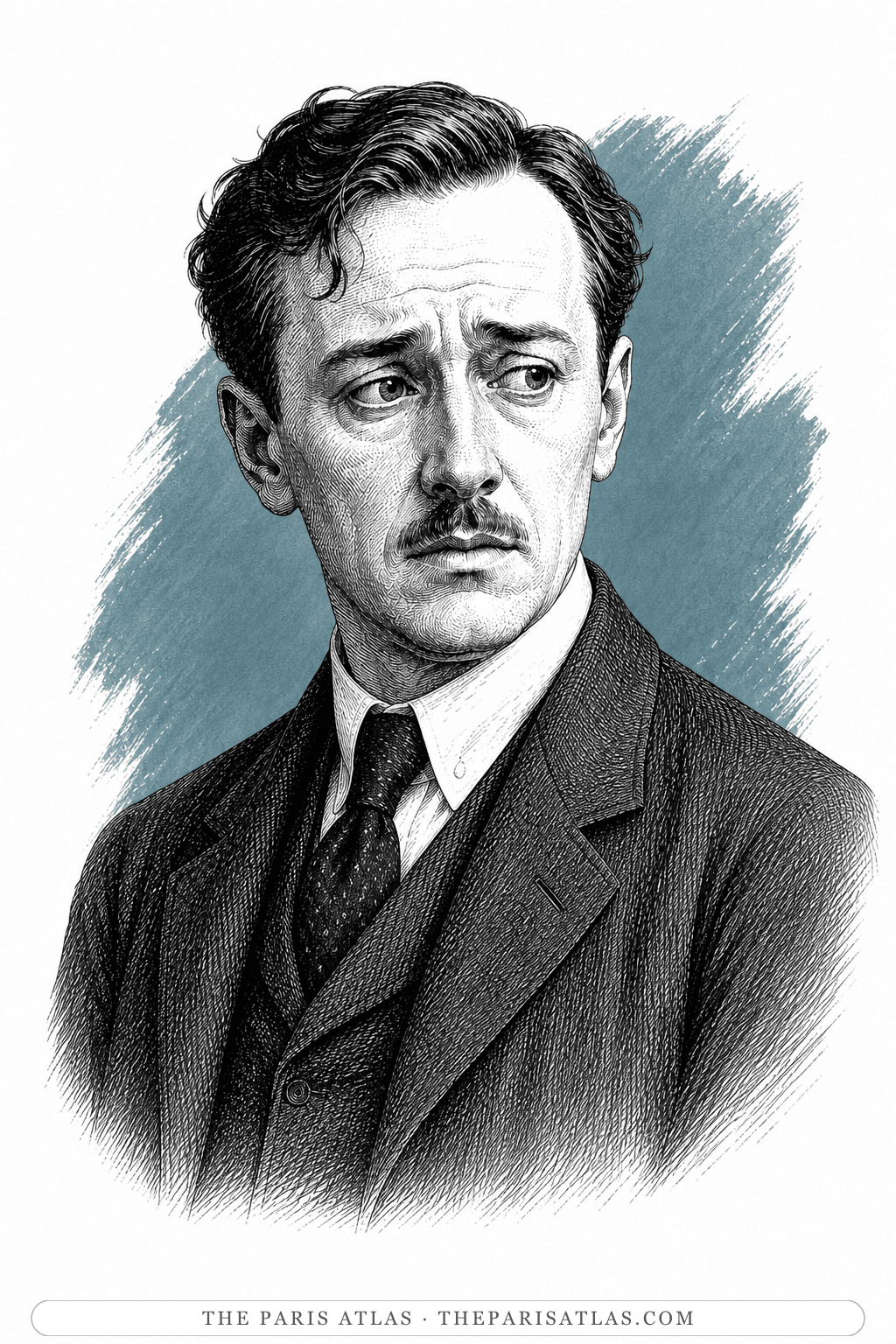 Illustrated portrait of Pierre-Marie Rouvière