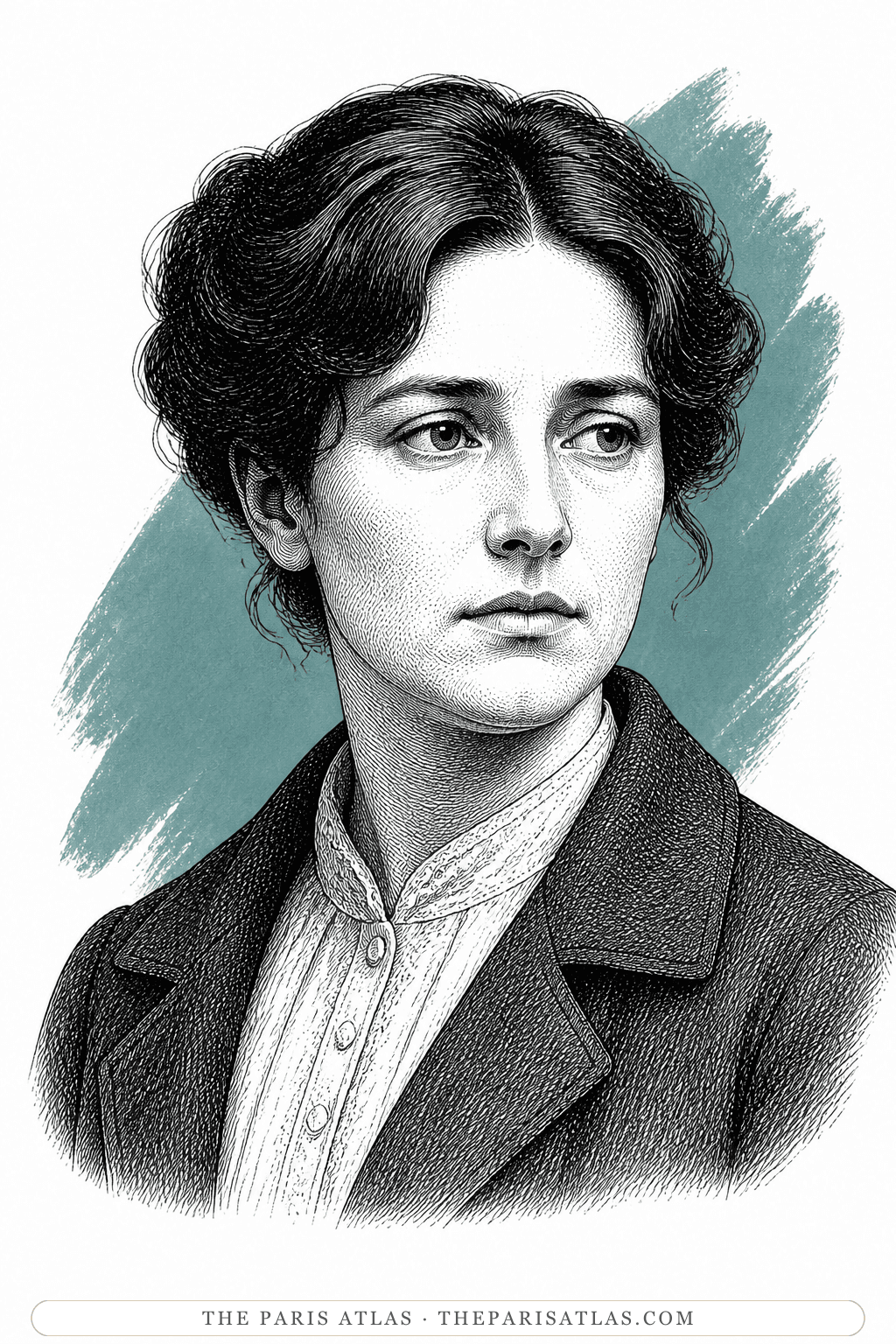 Illustrated portrait of Véronique Passavant