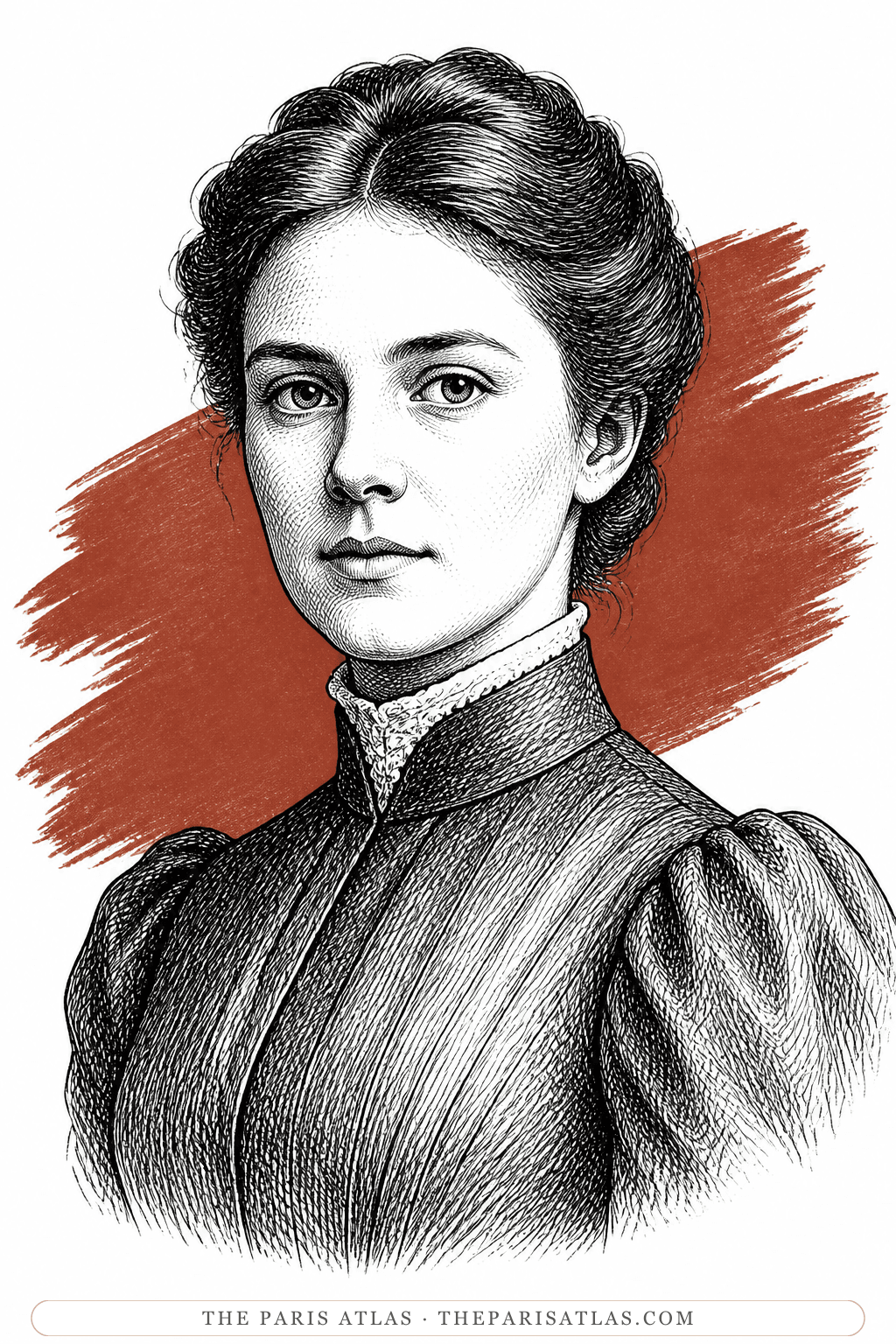Illustrated portrait of Hester Worsley
