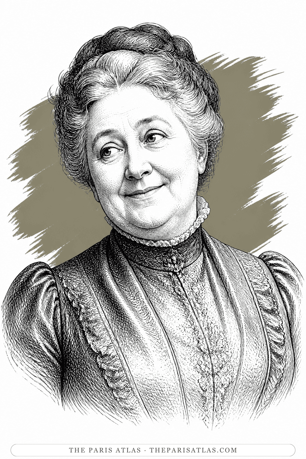 Illustrated portrait of Lady Hunstanton