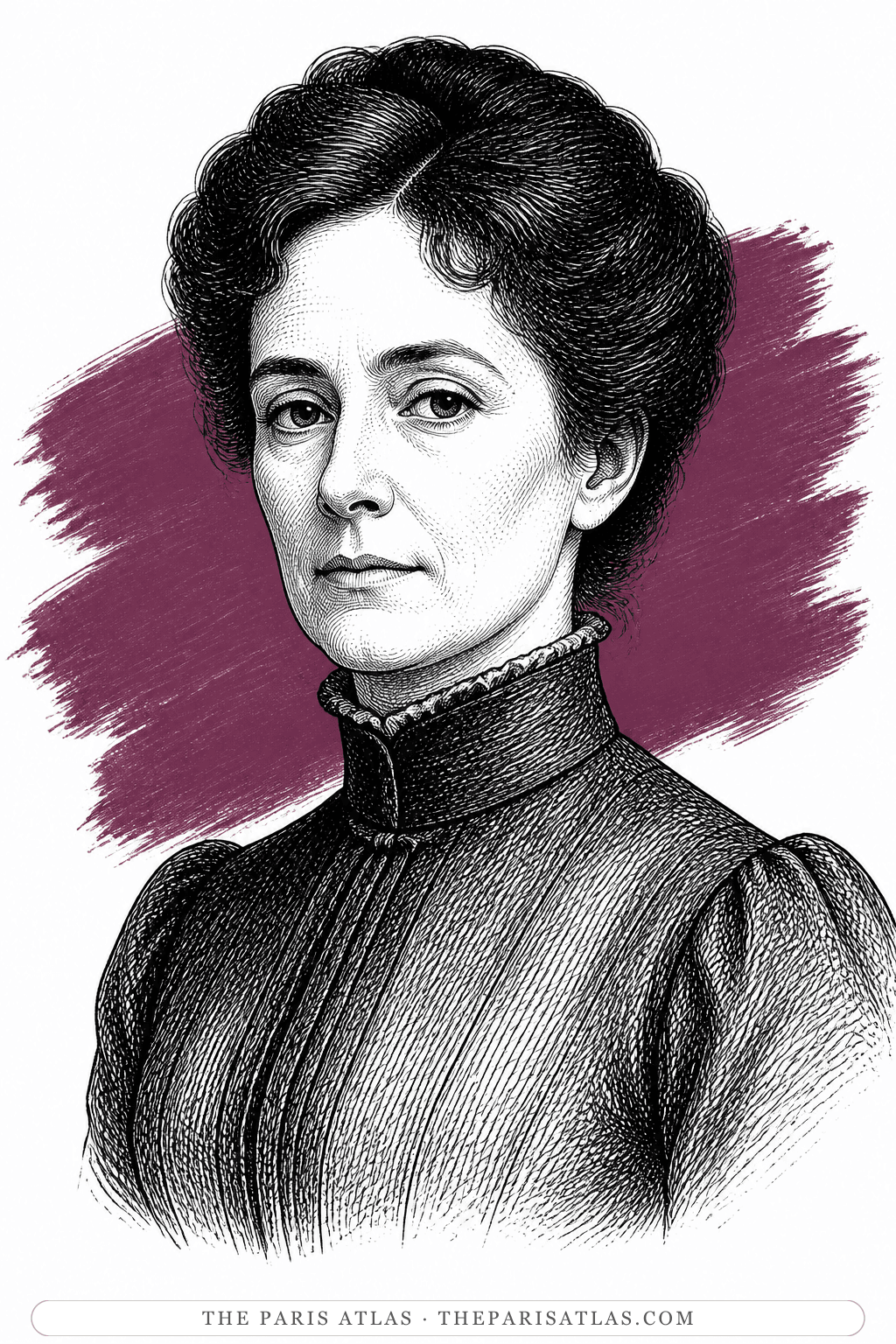 Illustrated portrait of Mrs Rachel Arbuthnot