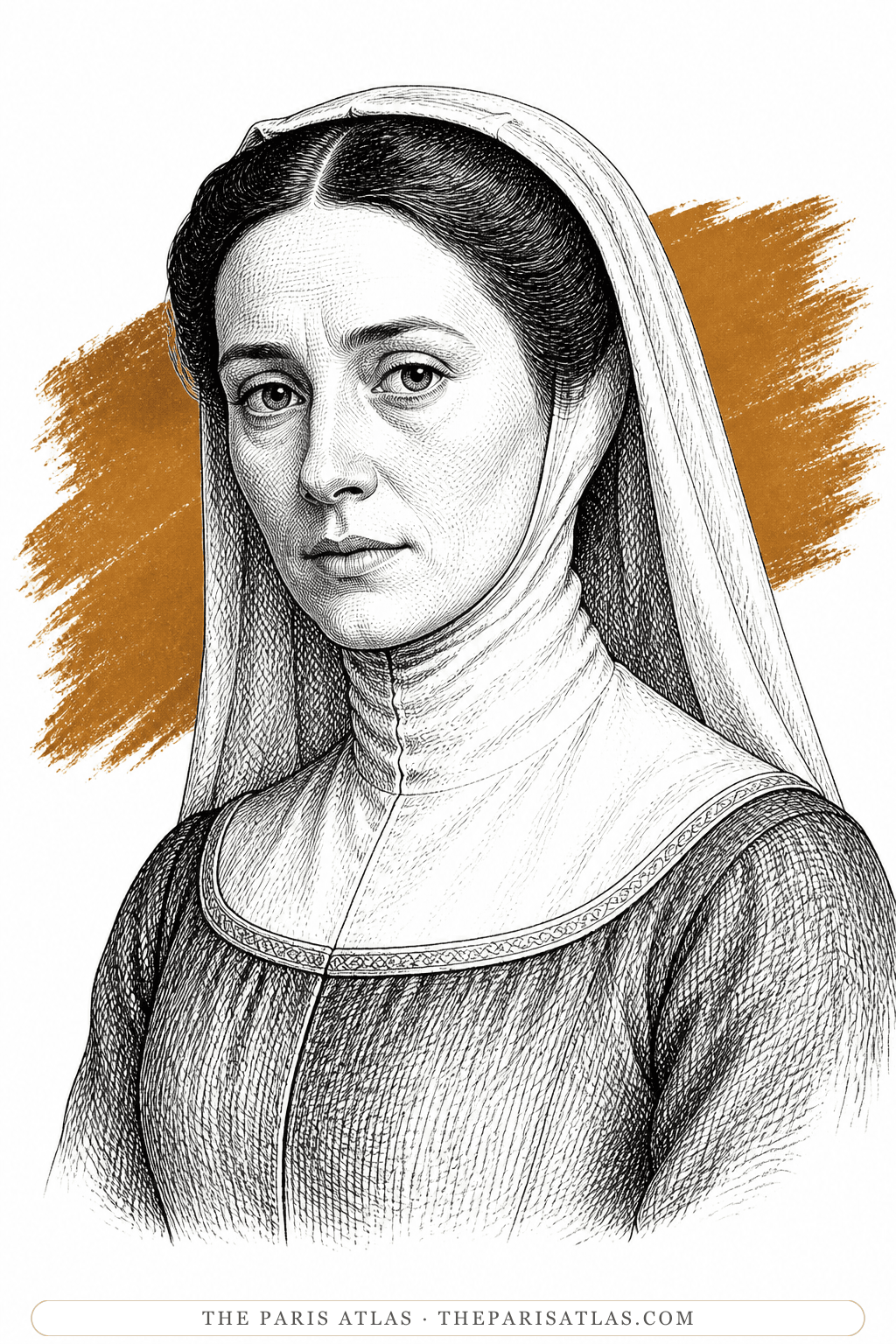 Illustrated portrait of Catherine
