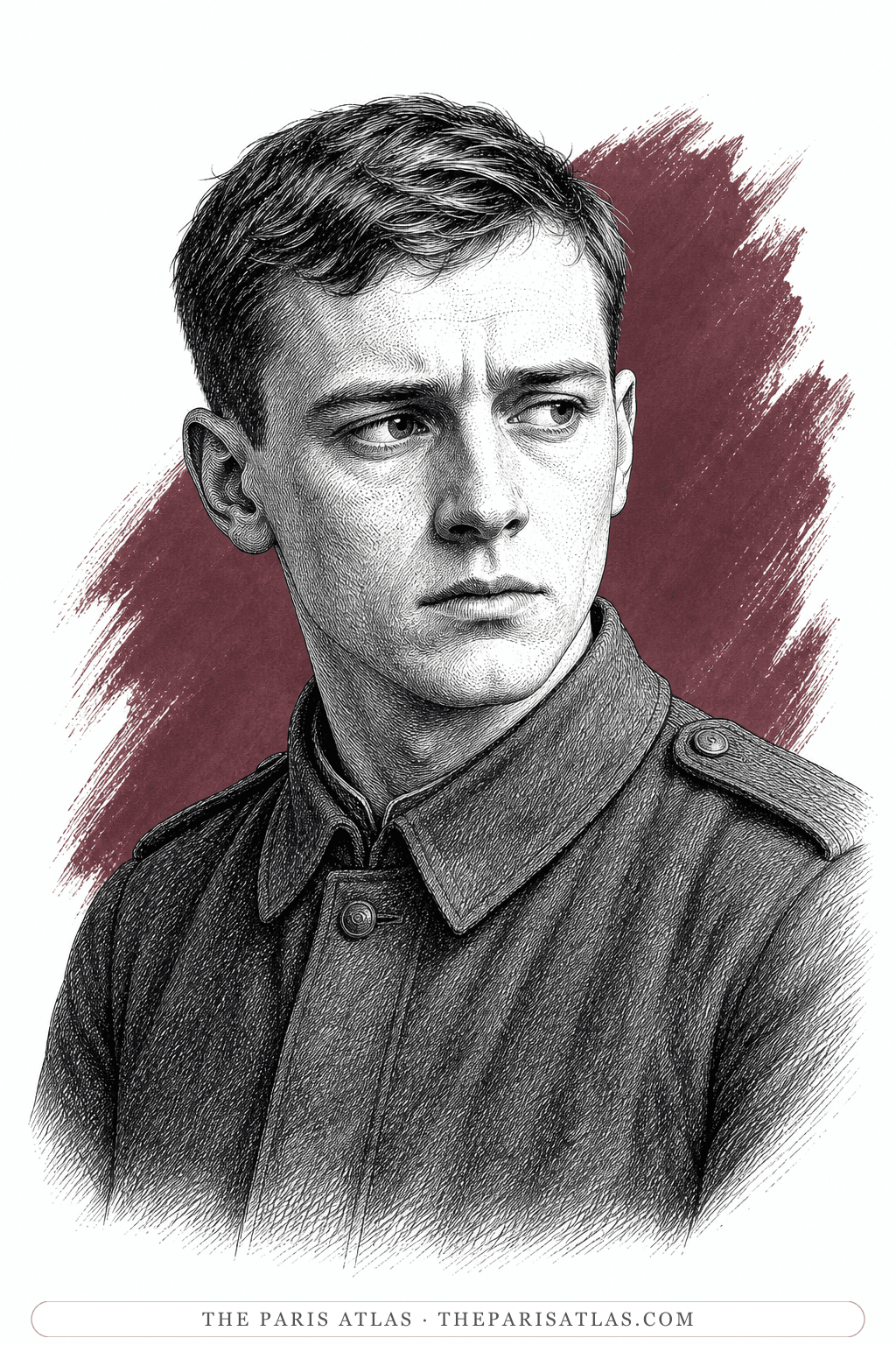 Illustrated portrait of Albert Kropp