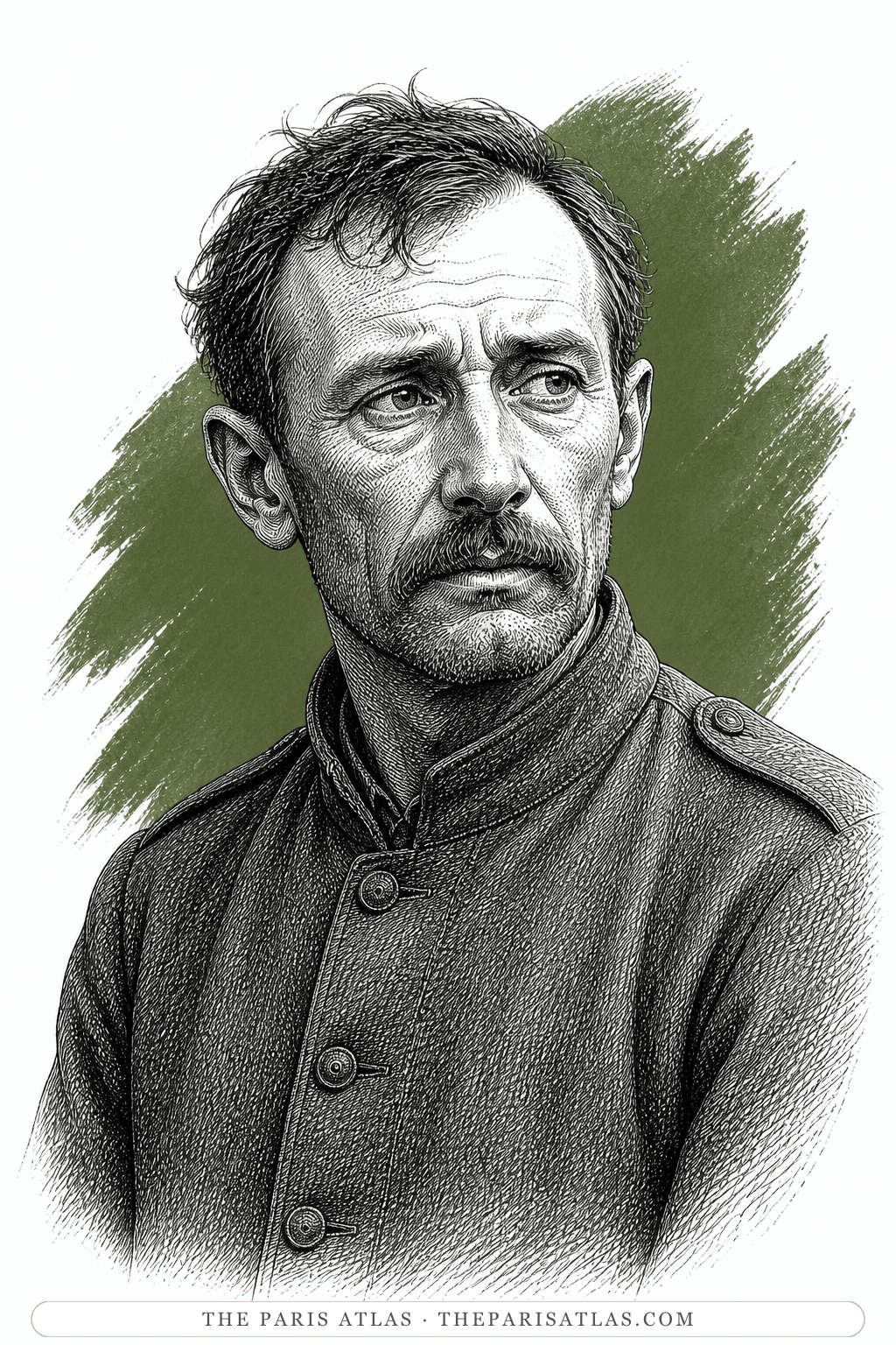 Illustrated portrait of Detering