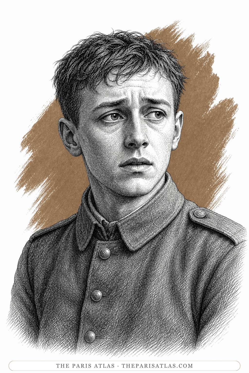 Illustrated portrait of Franz Kemmerich
