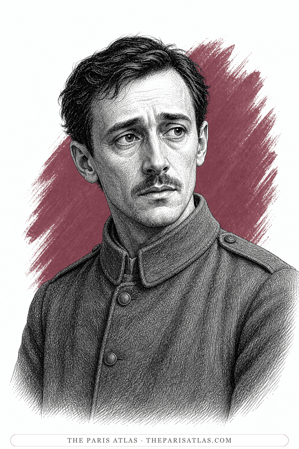 Illustrated portrait of Gérard Duval