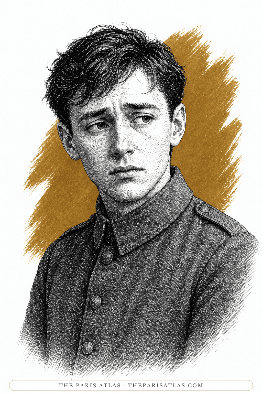 Illustrated portrait of Josef Behm