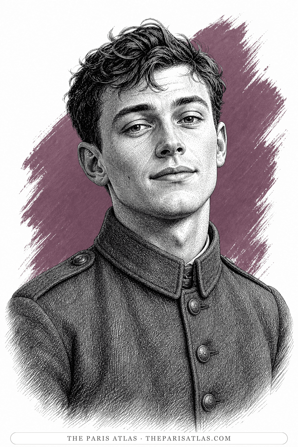 Illustrated portrait of Leer