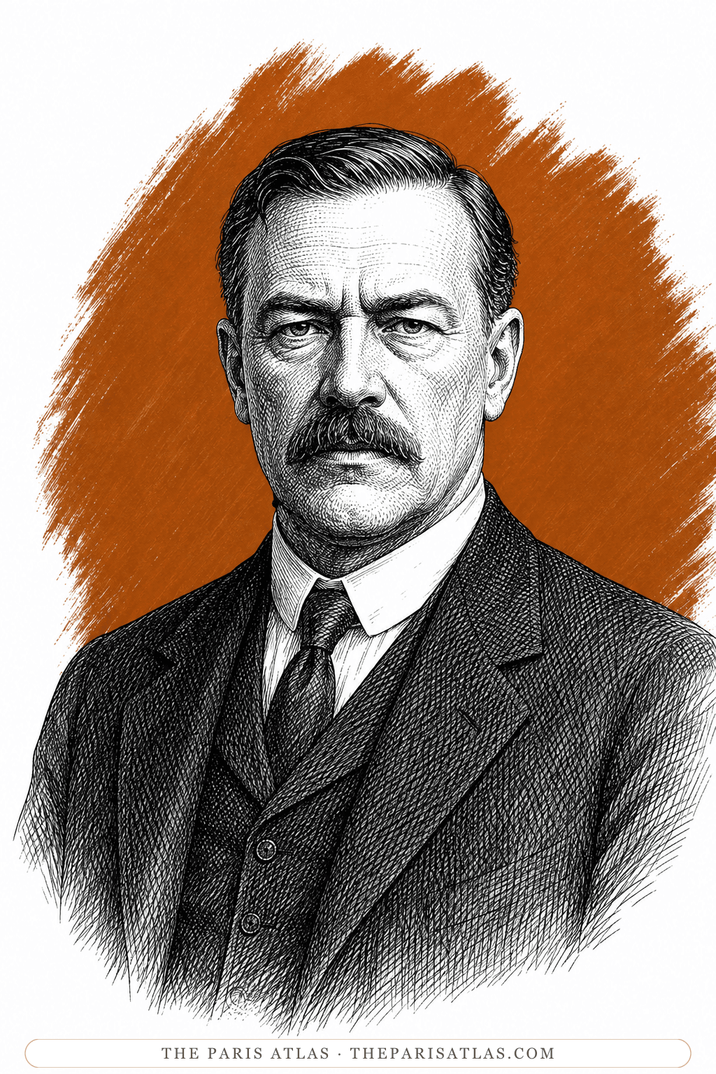 Illustrated portrait of Carl Miller