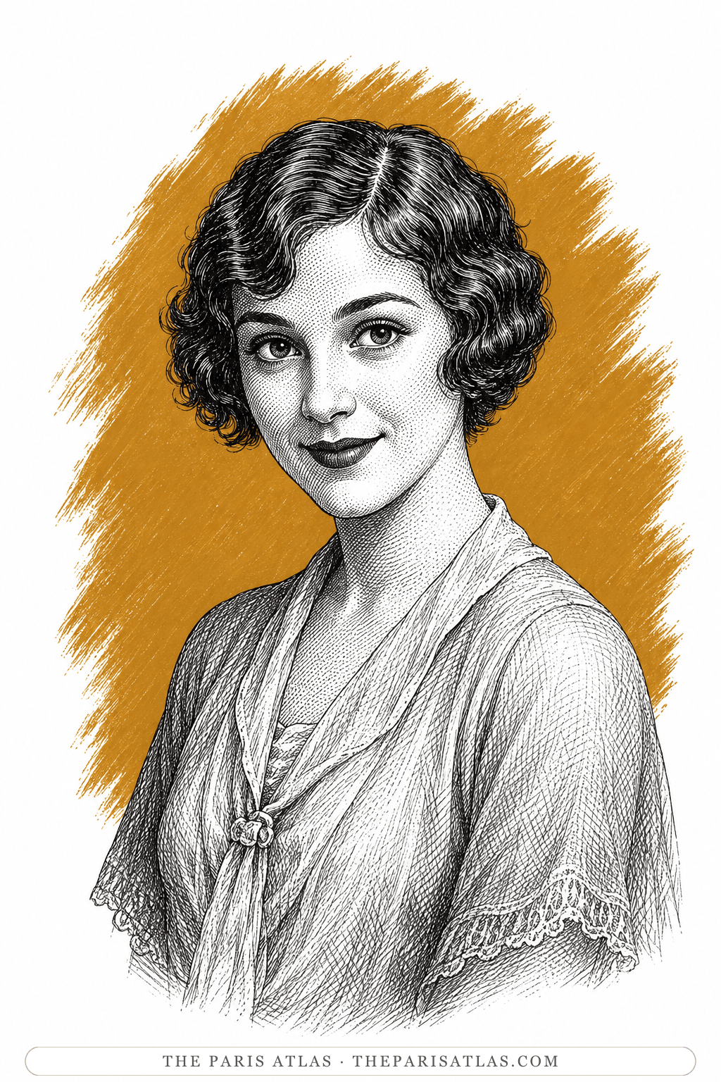 Illustrated portrait of Dolly Karger