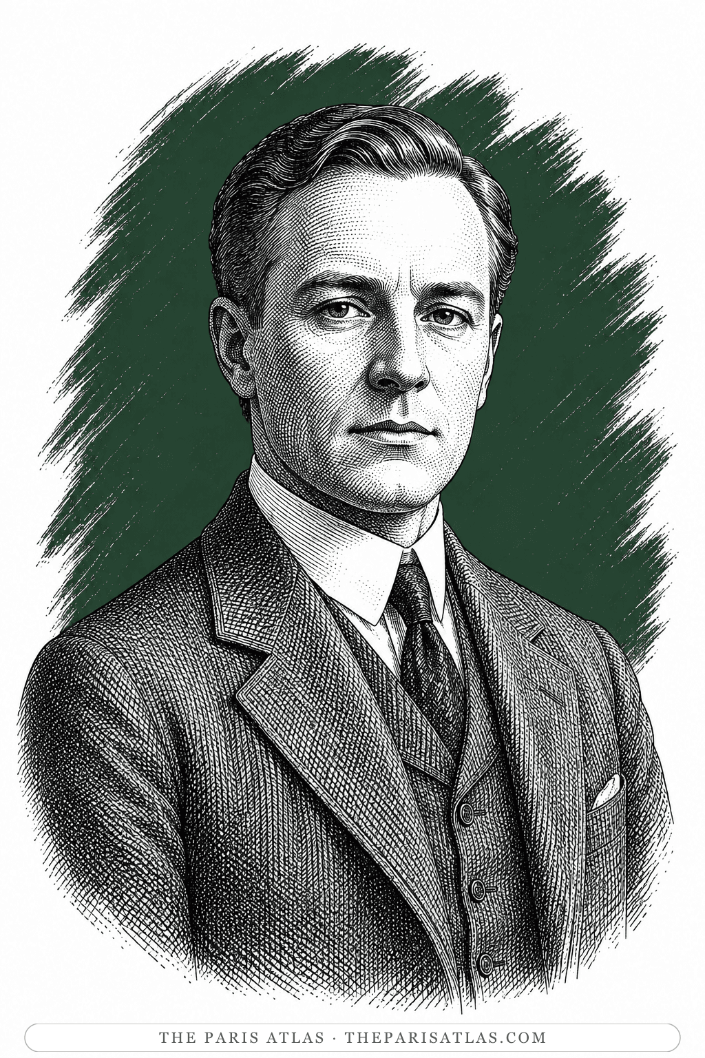 Illustrated portrait of John M. Chestnut