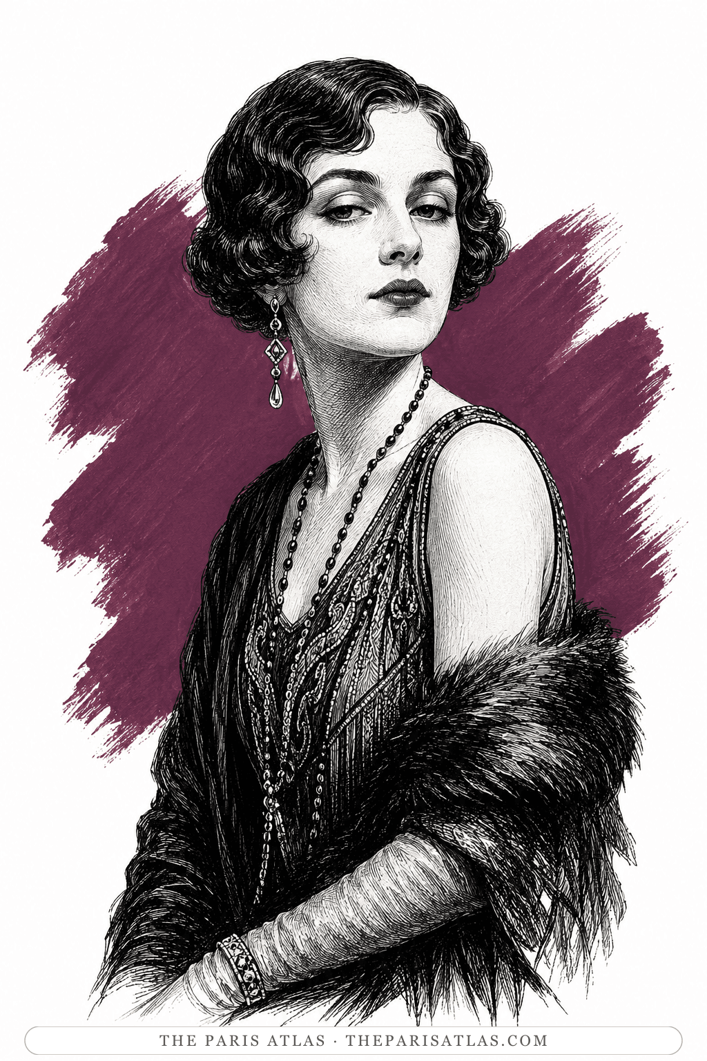 Illustrated portrait of Paula Legendre