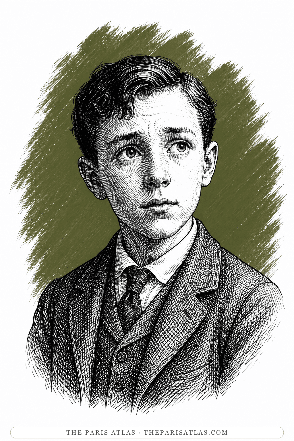 Illustrated portrait of Rudolph Miller