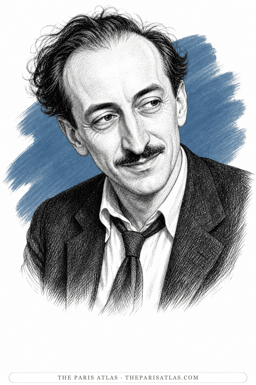 Illustrated portrait of Alfred Perlès