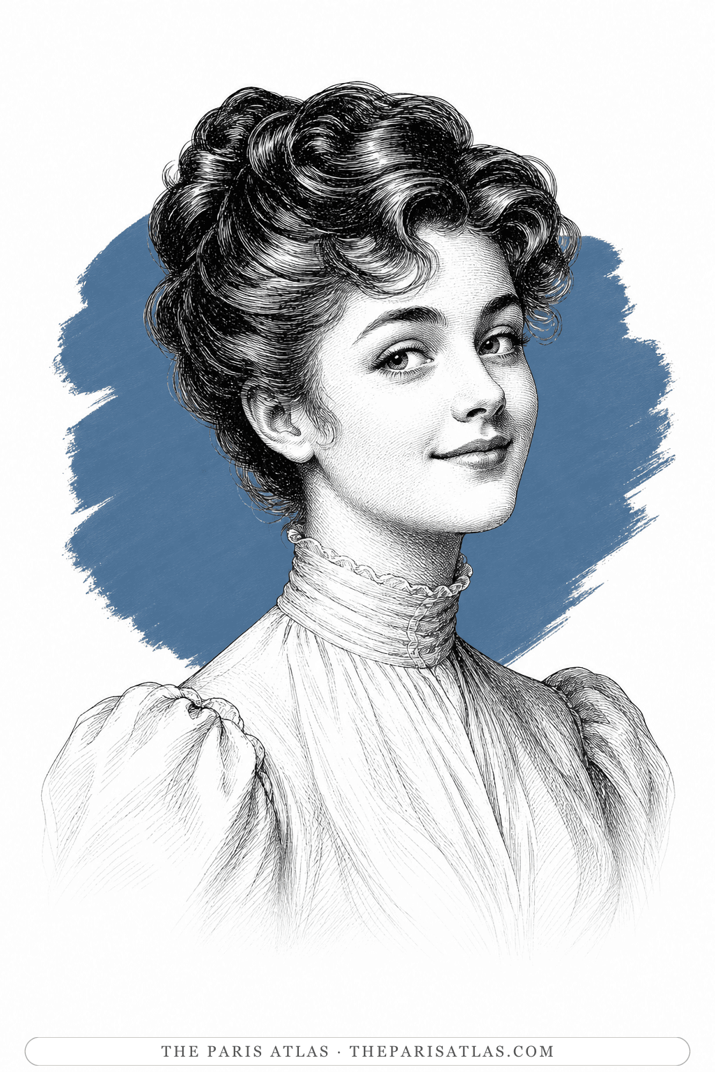 Illustrated portrait of Mabel Chiltern