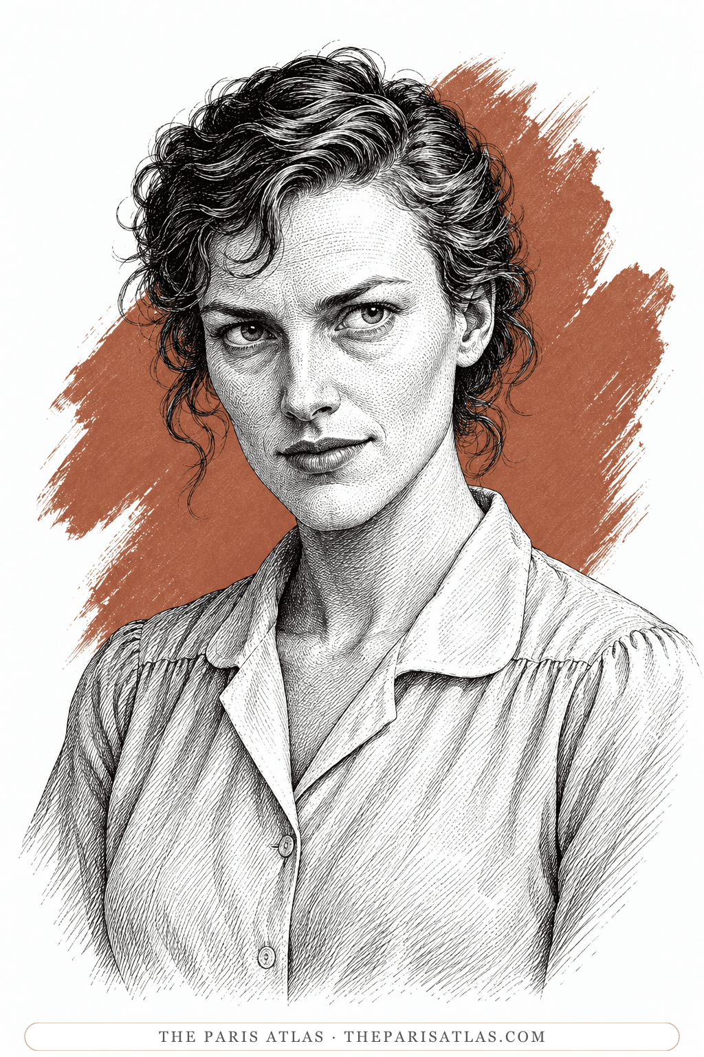 Illustrated portrait of Lady Lazarus