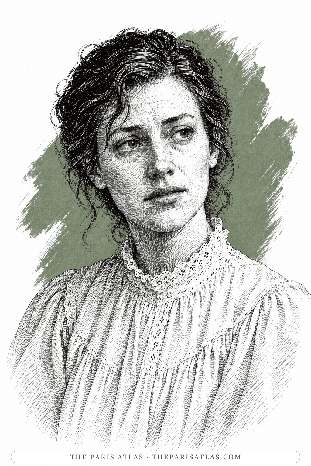 Illustrated portrait of The mother in Morning Song