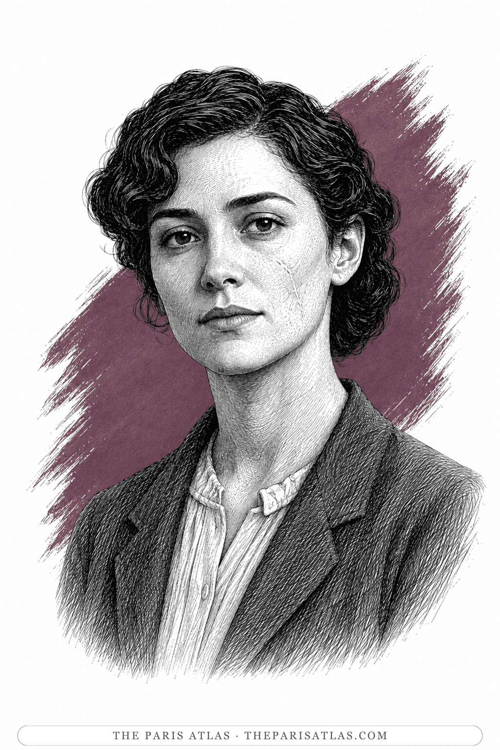 Illustrated portrait of Vera Rivken