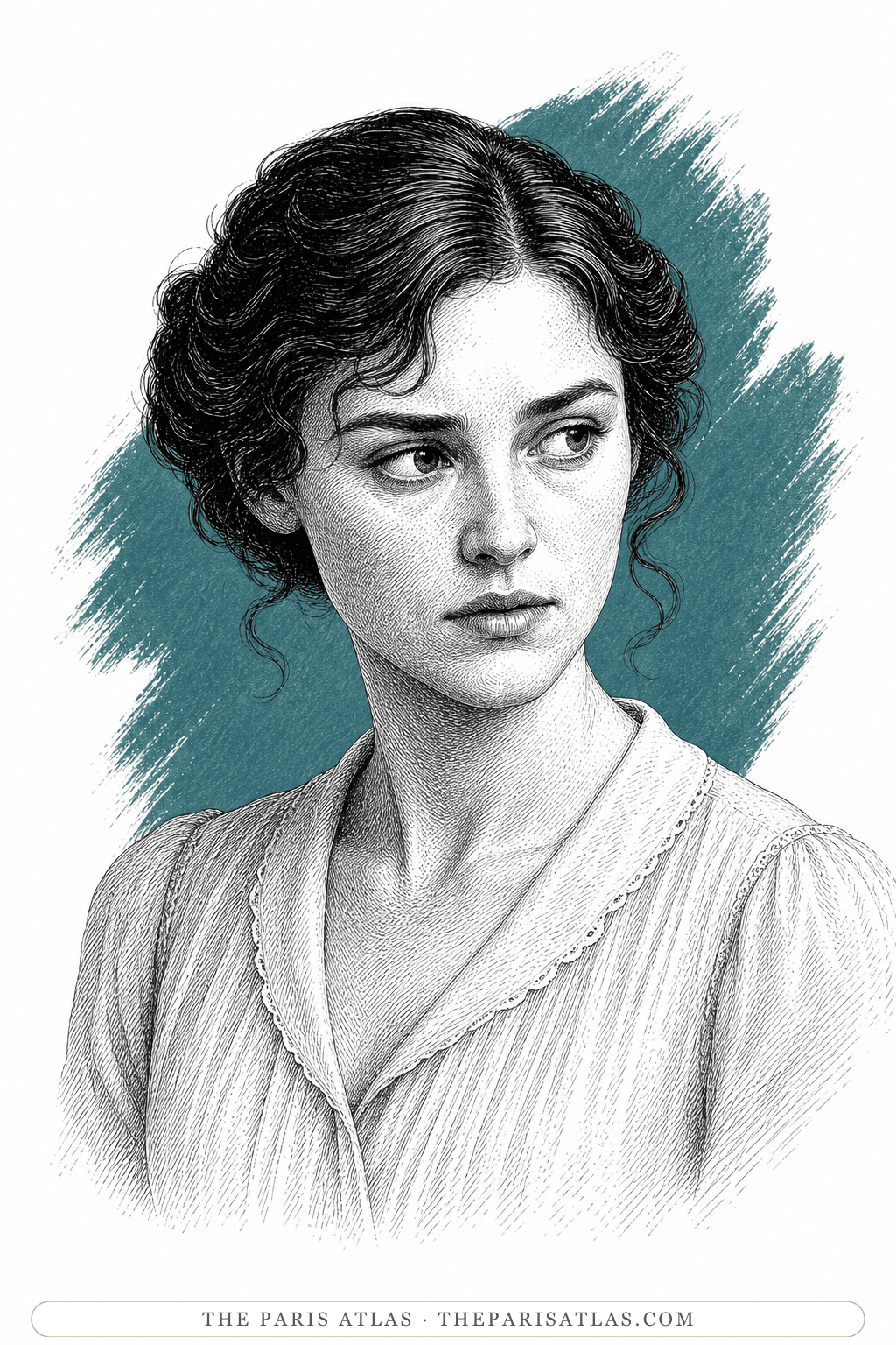 Illustrated portrait of Cecilia Tallis