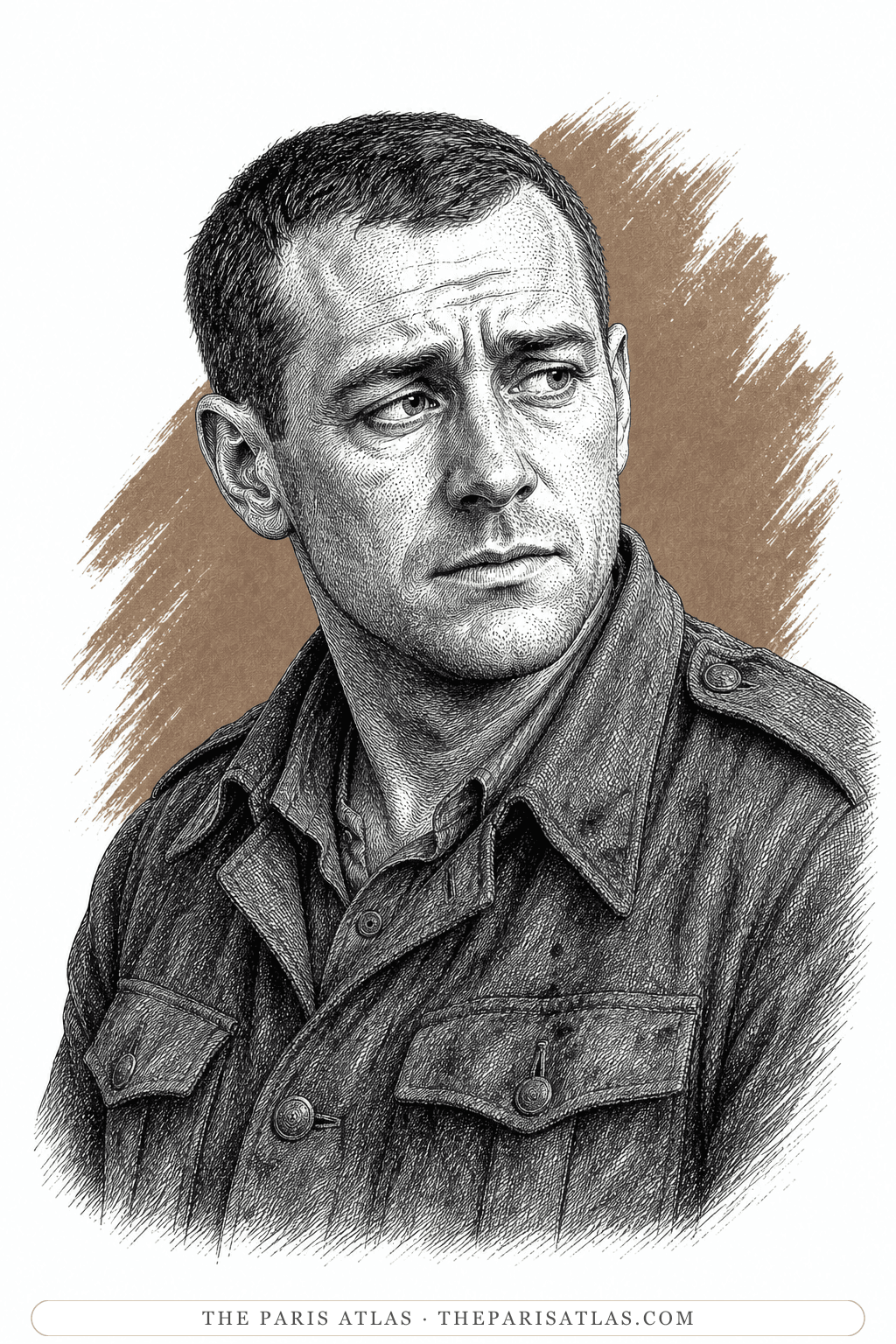 Illustrated portrait of Corporal Mace