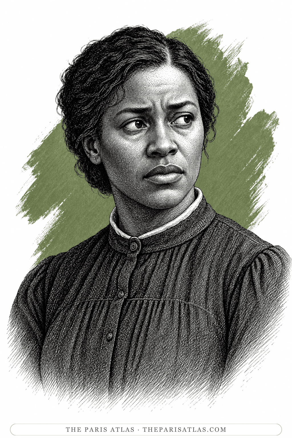 Illustrated portrait of Sethe