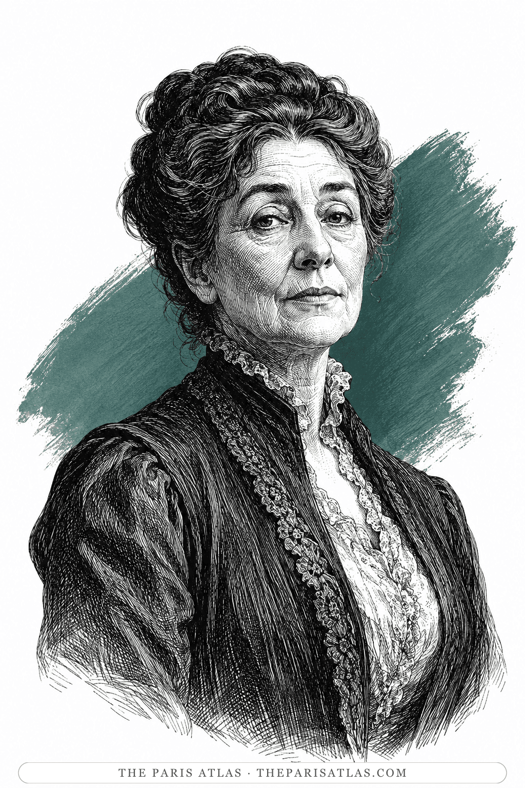 Illustrated portrait of Tante Melia