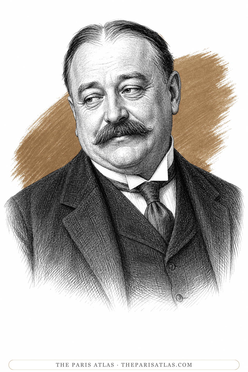 Illustrated portrait of The narrator’s father