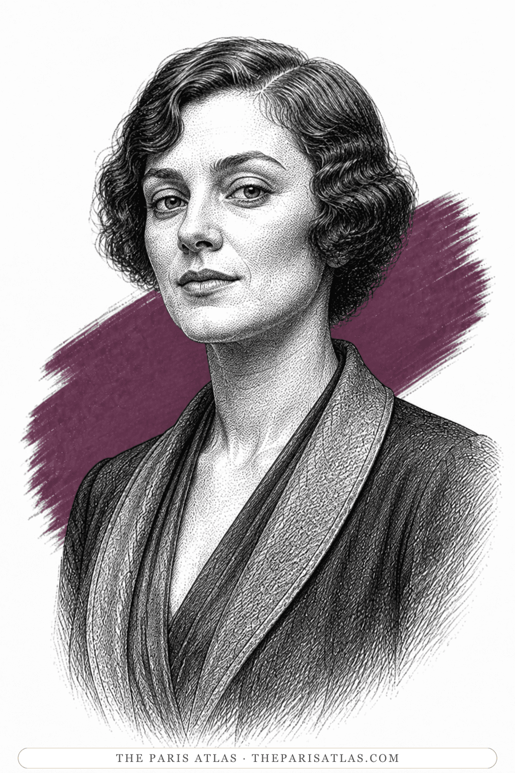 Illustrated portrait of Fanny Crowne