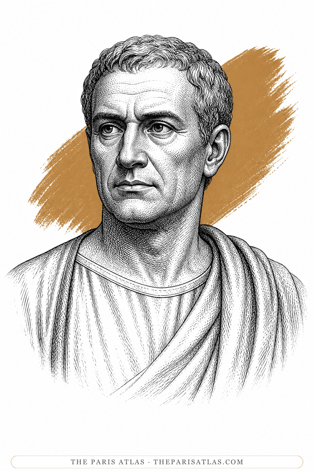 Illustrated portrait of Cherea