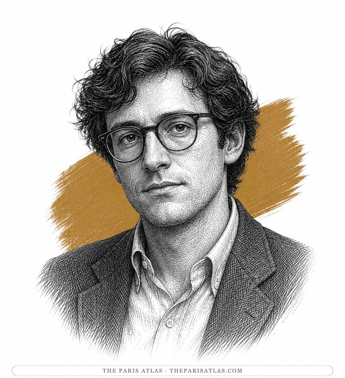 Illustrated portrait of Maynard