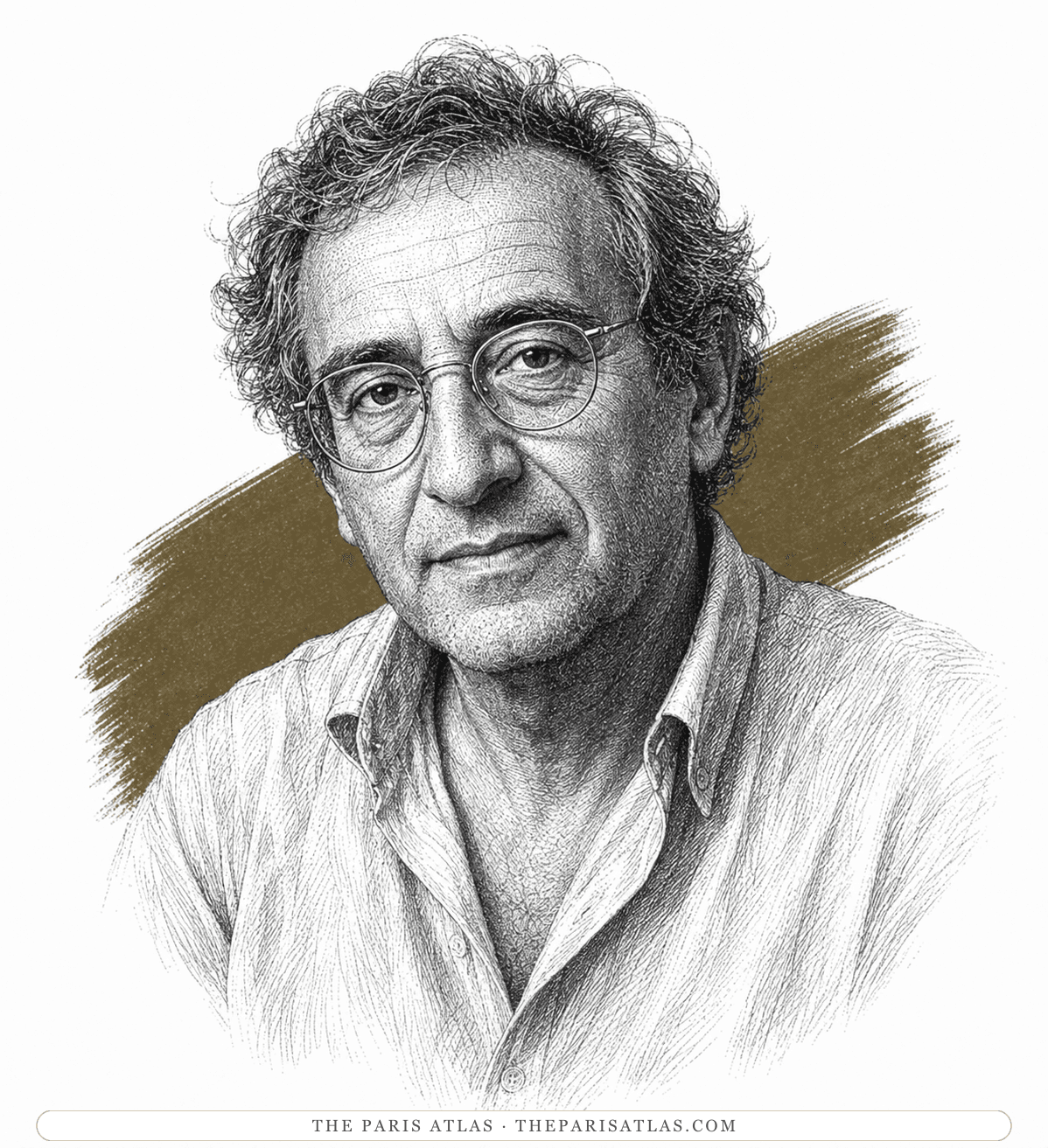 Illustrated portrait of Mr. Perlman