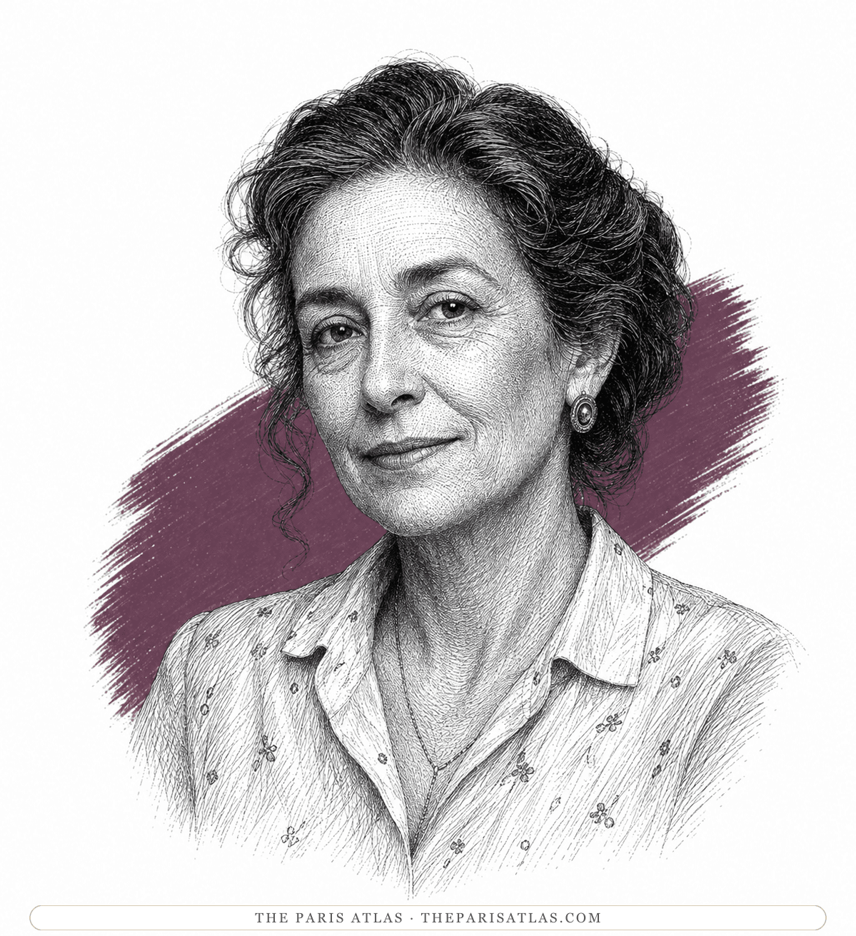 Illustrated portrait of Mrs. Perlman