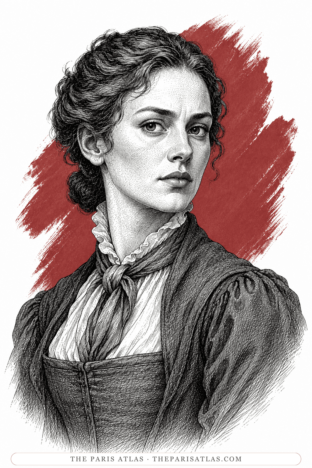 Illustrated portrait of Cunégonde