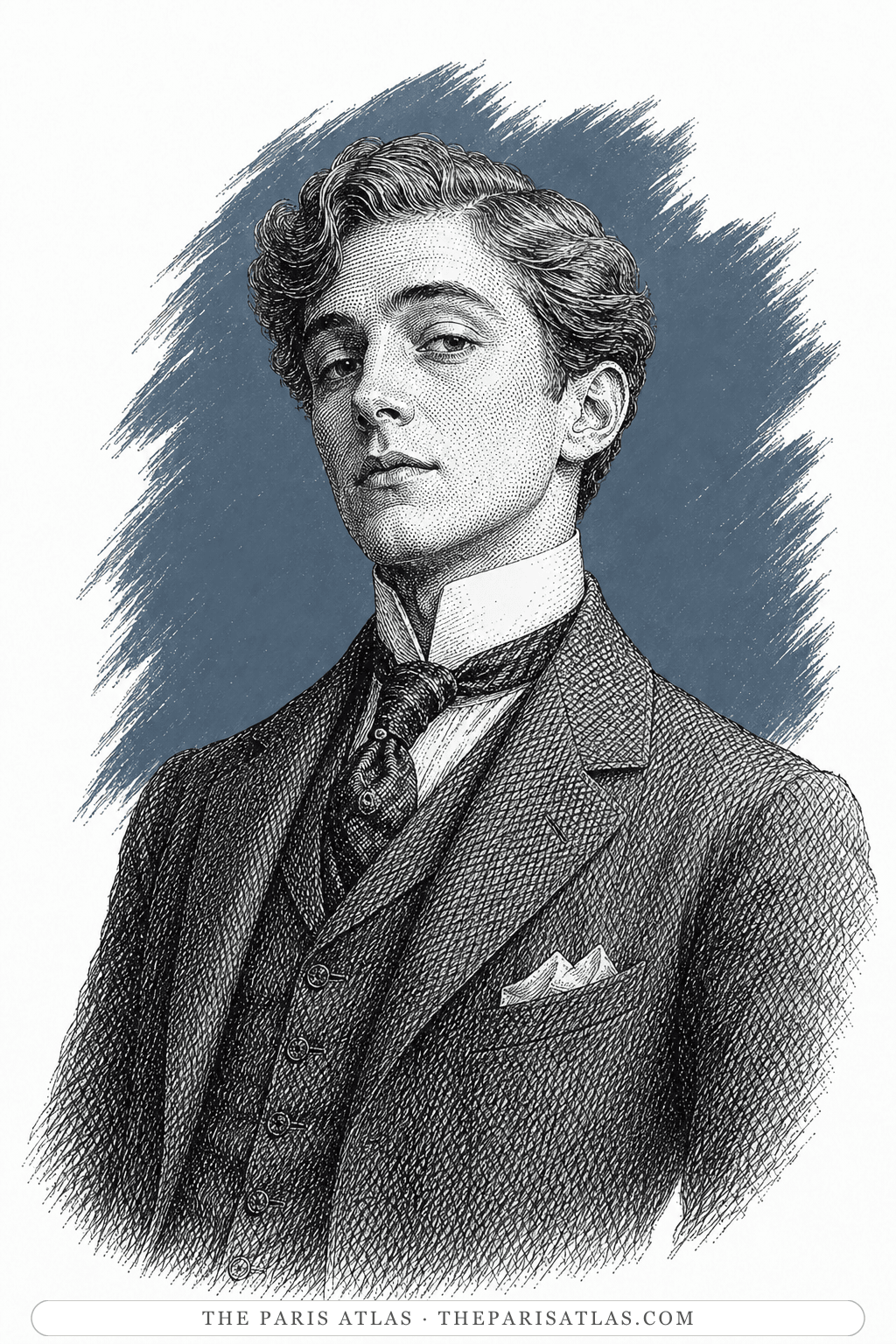 Illustrated portrait of Fred Peloux (Chéri)