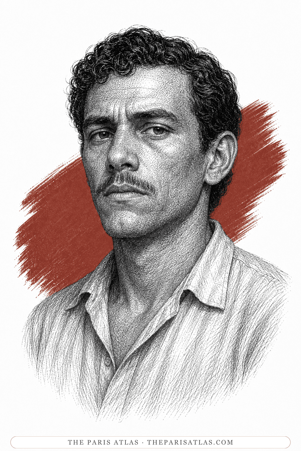 Illustrated portrait of Pablo Vicario