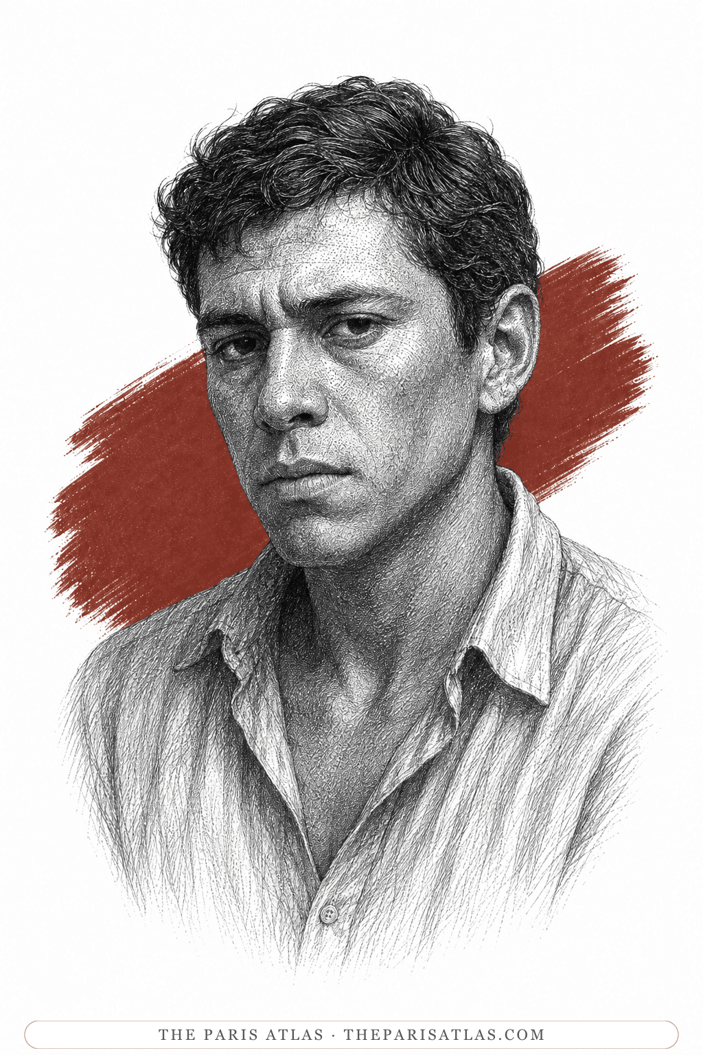 Illustrated portrait of Pedro Vicario